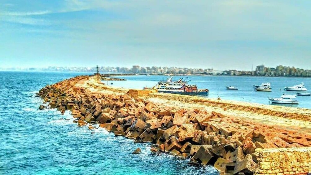 Dock in Alexandria, Egypt