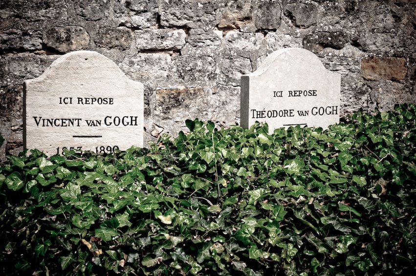The tombstones of Vincent and Theodore Van Gogh