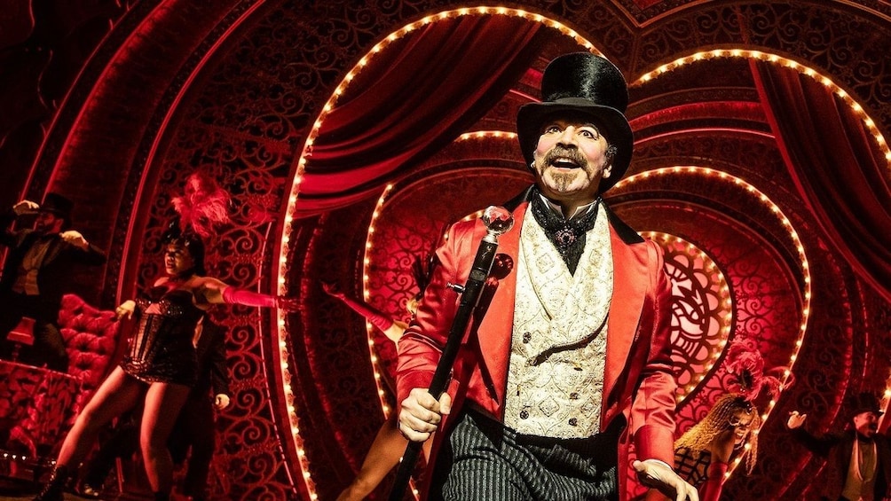 Performers onstage during Moulin Rouge! The Musical in New York