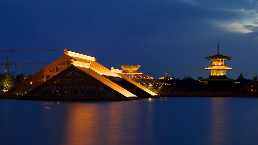 Guangfulin buildings at night