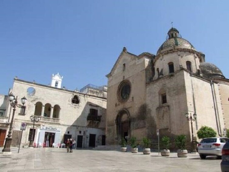 Church and square in Grottaglie, Italy