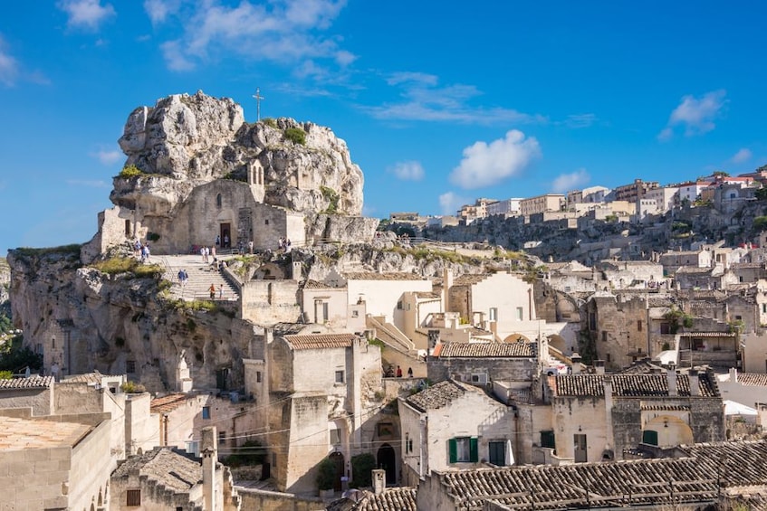 Italian mountain village on a sunny day