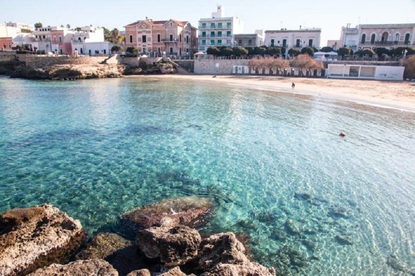 Water and beach in Santa Maria al Bagno 