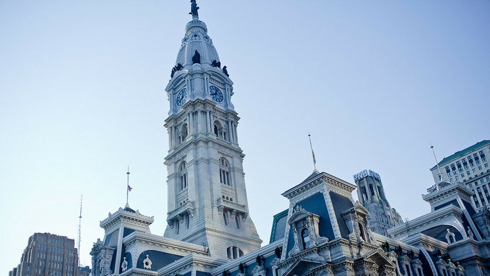 Clock tower at Philadelphia City Hall
