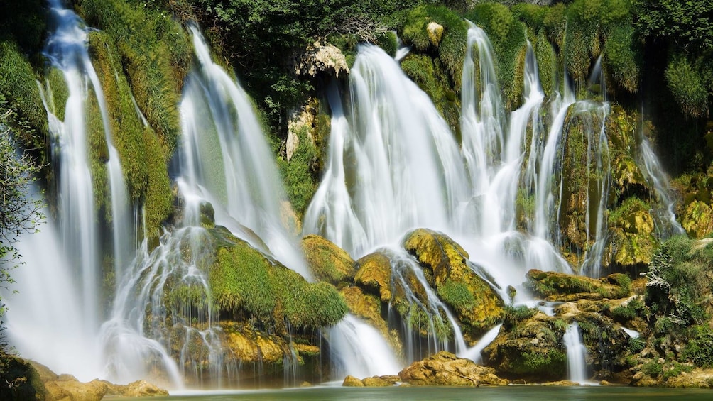 Show item 5 of 5. Close views of the waterfalls at Krka National Park