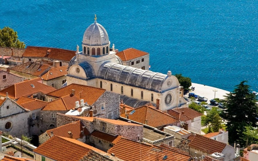 Show item 3 of 5. Aerial day view of ?ibenik Cathedral