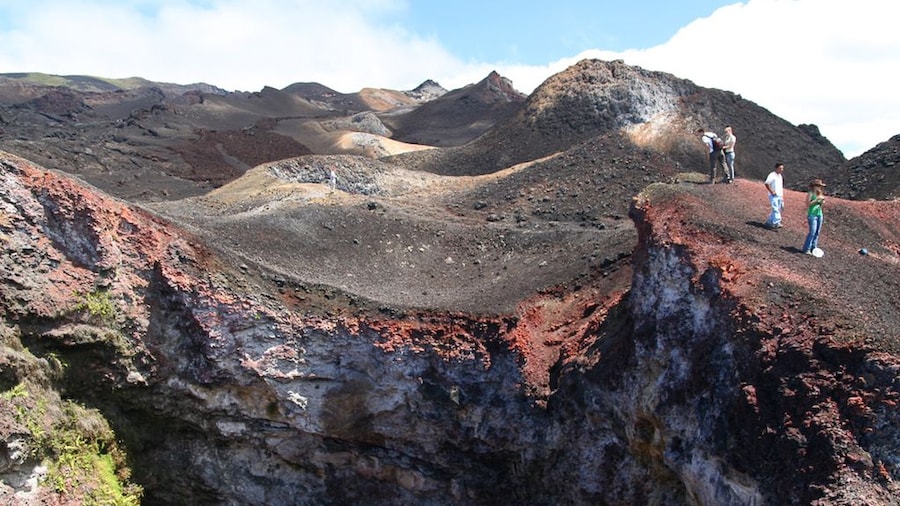 Landscape view of Sierra Negra Volcano Galapagos