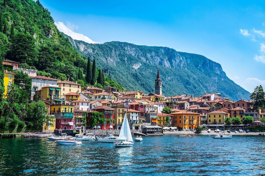Varenna on the edge of Lake Como