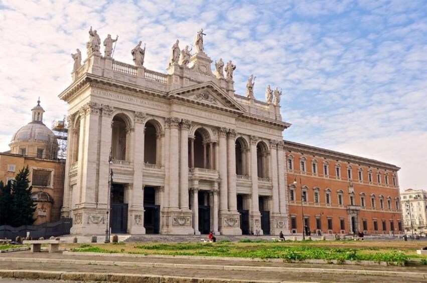 Saint John Lateran on a cloudy day