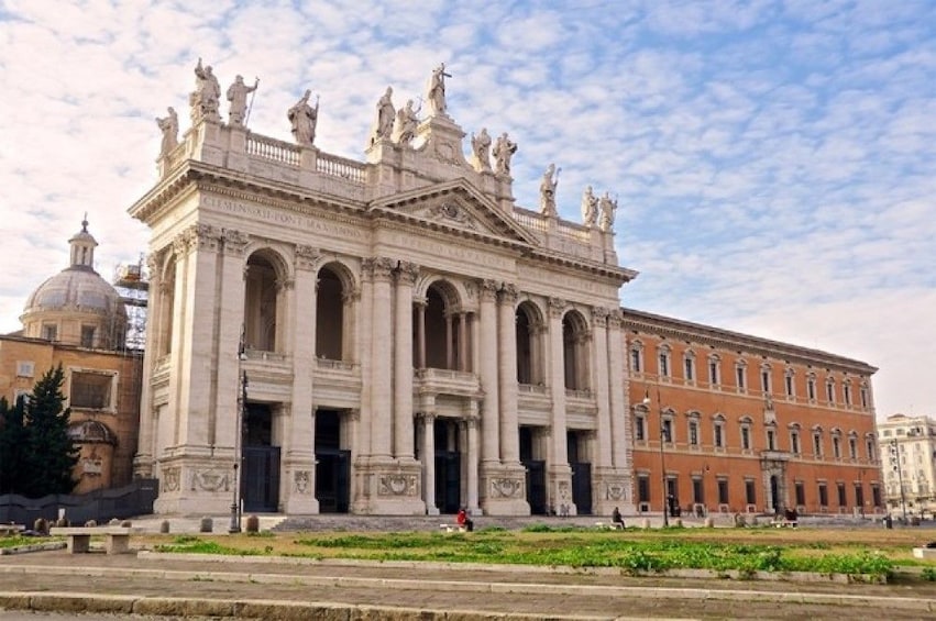 Saint John Lateran on a cloudy day