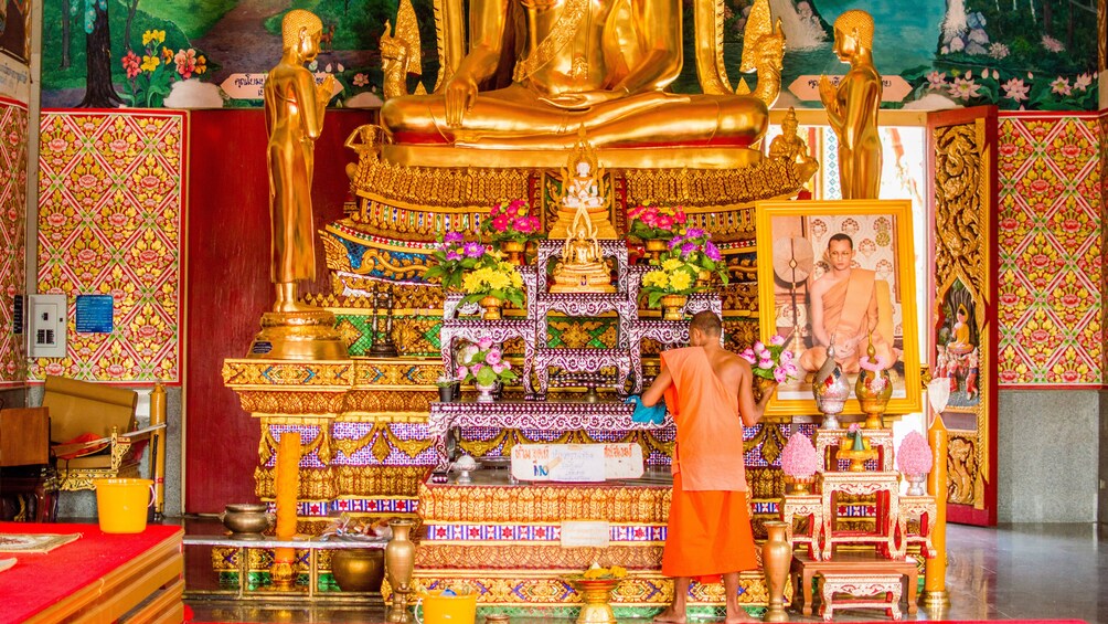 Monk at a temple in Koh Samui

