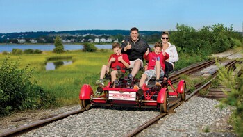 Northern Ramble Railbike ride in Rhode Island