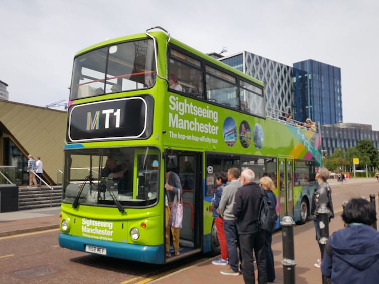 Show item 2 of 5. Sightseeing Manchester - hop on, hop-off bus tour