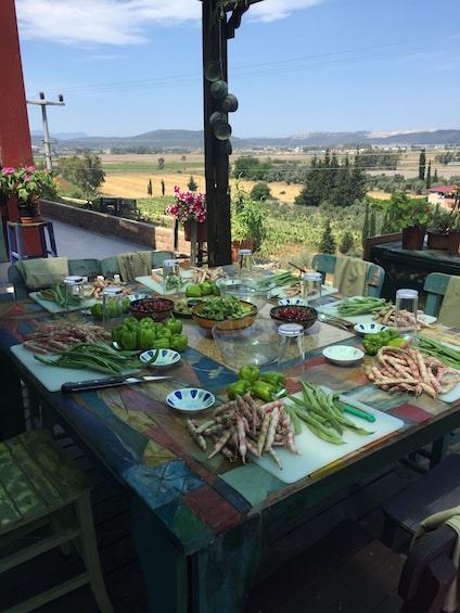 Milas Market Visit and Cooking Class at Country home 