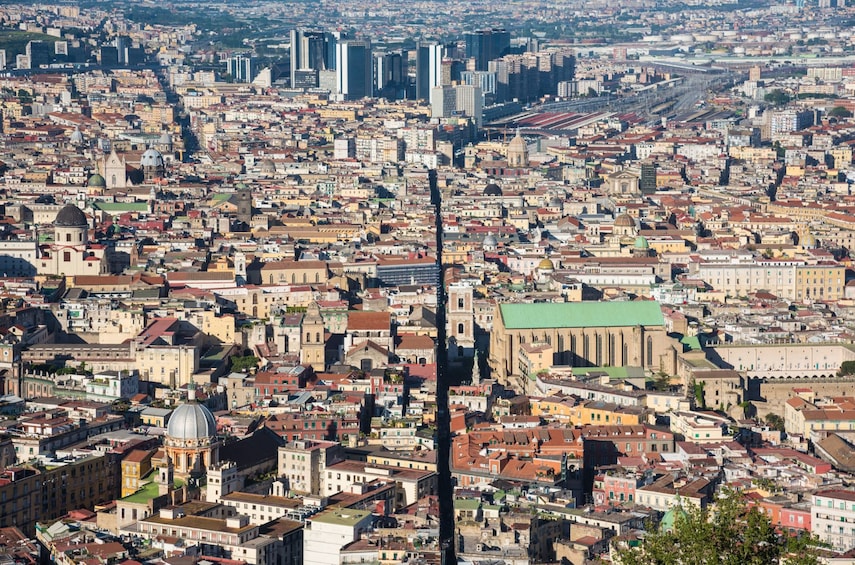 Aerial view of Naples