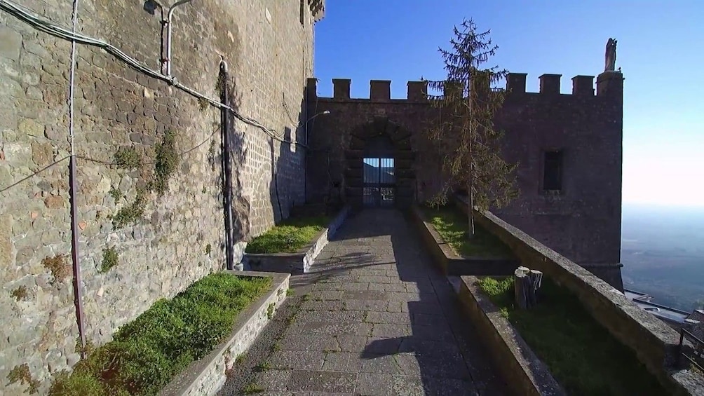 Outdoor walkway at Castello Orsini