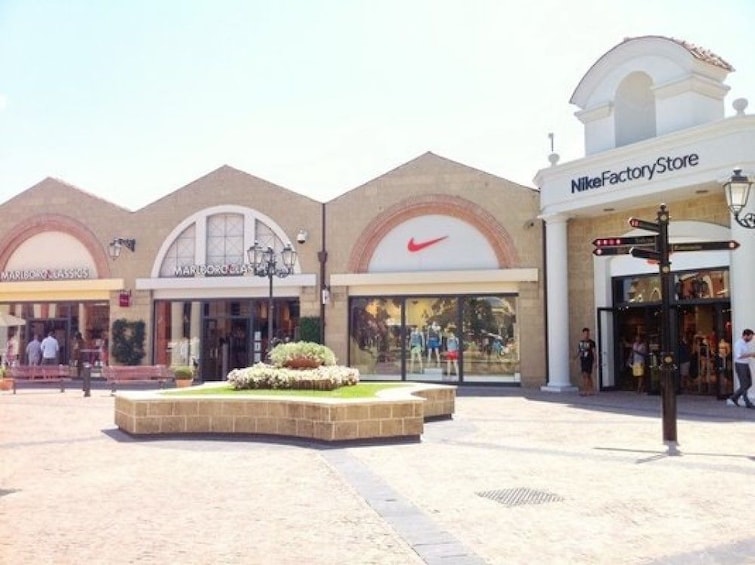 Castel Romano shopping center during the day