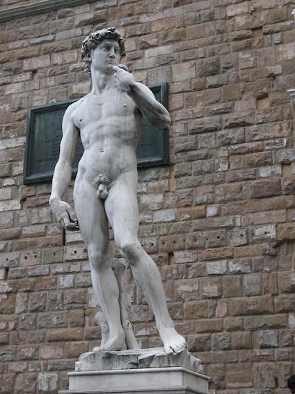 Copy of Michelangelo's David in Piazza della Signoria