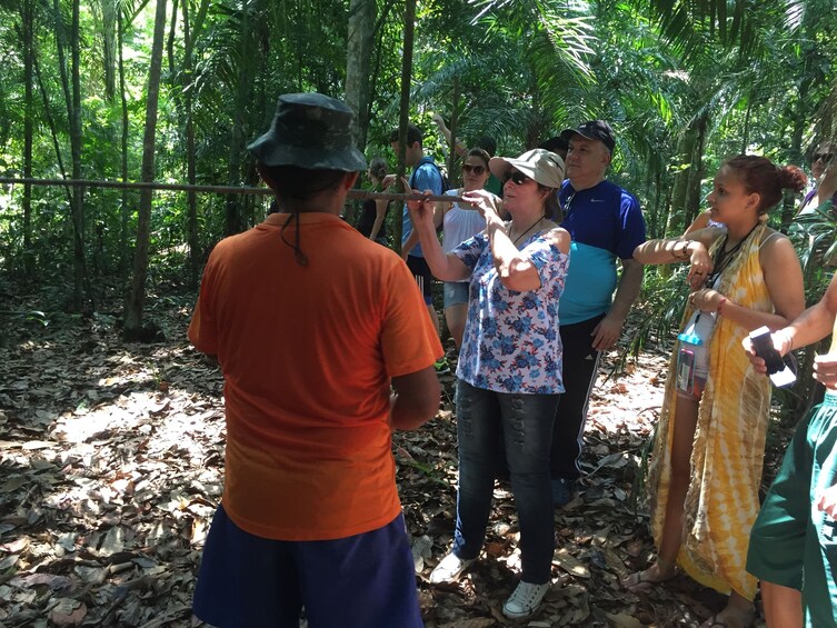 Tour group in the Amazon Jungle