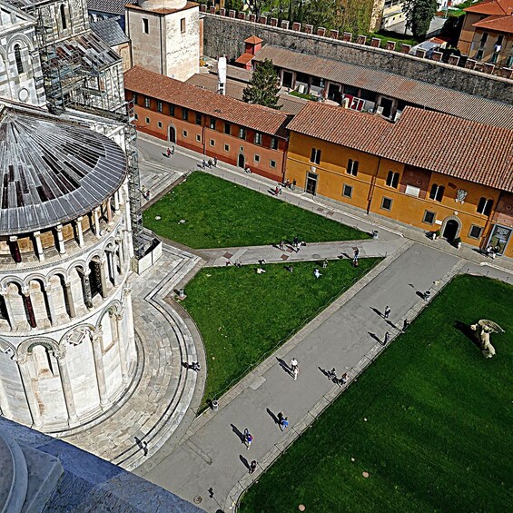 View from top of Leaning Tower of Pisa