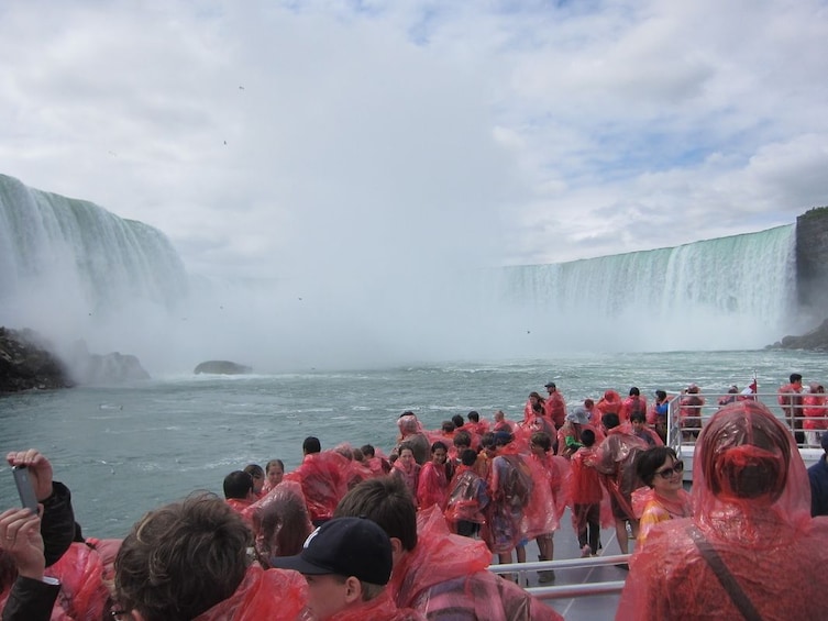 Tourists visiting Niagara Falls