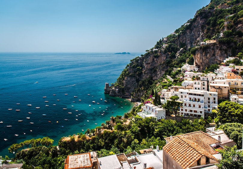Buildings and waters on the Amalfi Coast