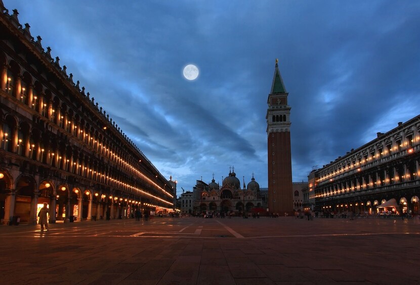 The moon over Saint Mark's Square