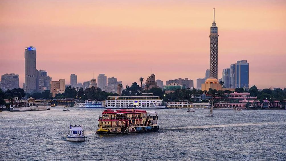 Day Tour to the Nilometer and Manial palace& City of dead with Felucca Ride