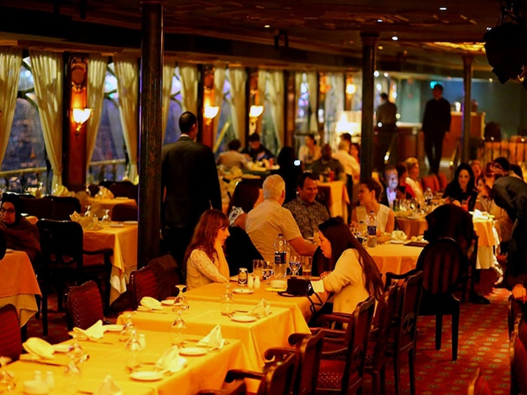 Dining room on river cruise in Egyprt