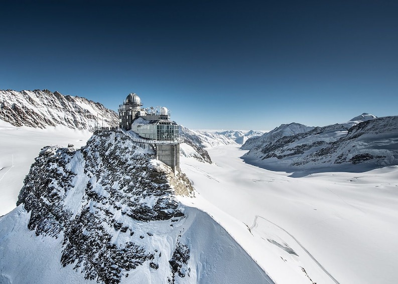 Sphinx Observatory on Aletsch Glacier