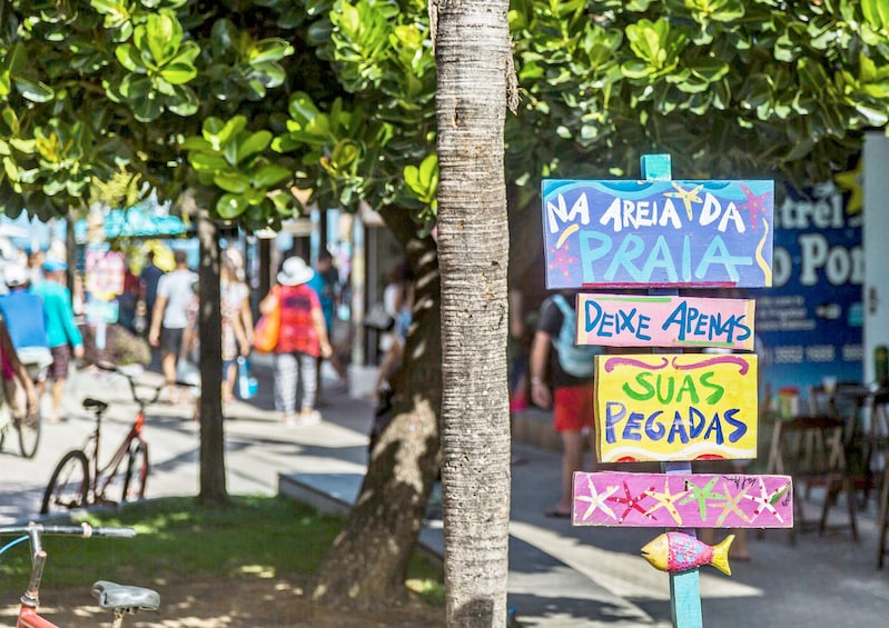 Signs in Porto de Galinhas