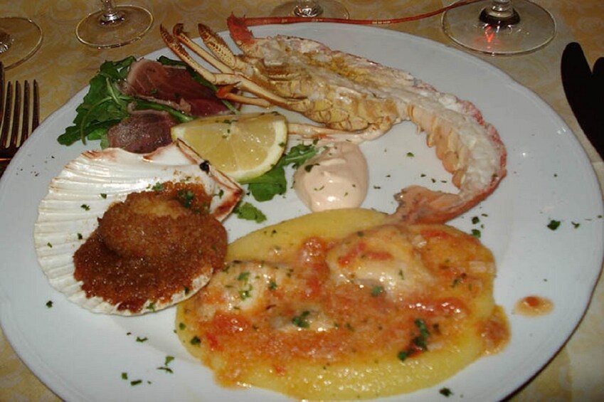 Plate of seafood 