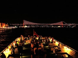 A Cruise on Bosphorus in the Night with Traditional Show