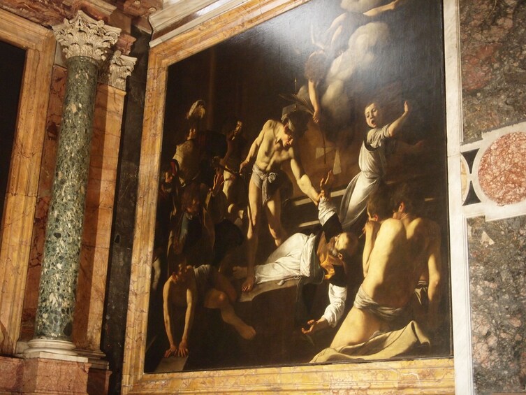 Caravaggio's painting "The Calling of Saint Matthew"