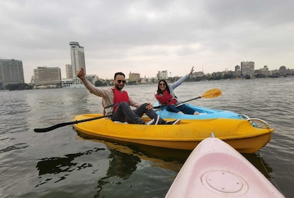 Kajaktocht in Caïro op de rivier de Nijl
