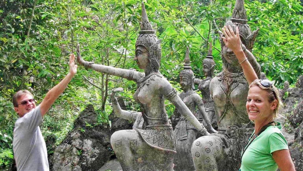 Couple visits Buddha's Magic Garden