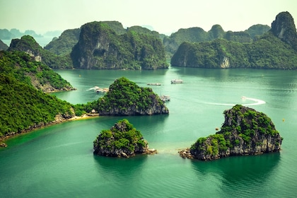 4 uur durende ochtend privé cruise op Halong Bay