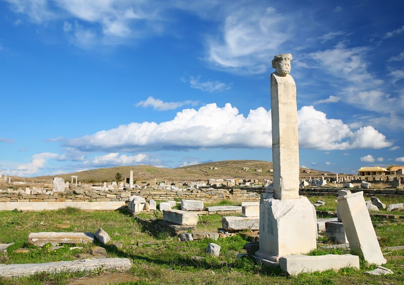 Ruins of Delos and island