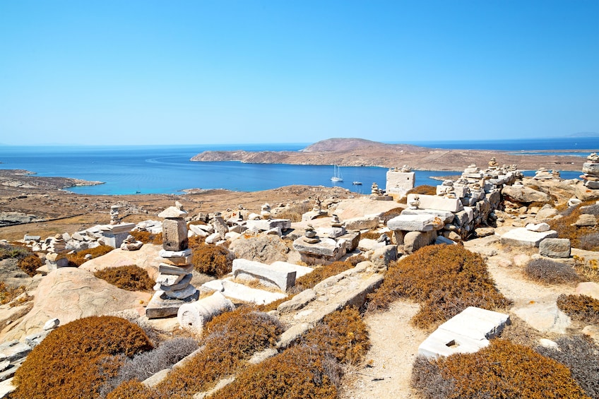 Island in Delos, Greece