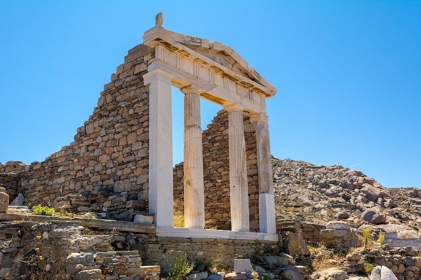 Delos island ruins