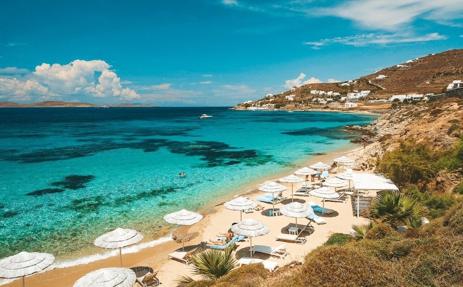 Full Day Mykonos South Coast Cruise with Lunch