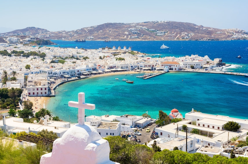Full Day Mykonos South Coast Cruise with Lunch