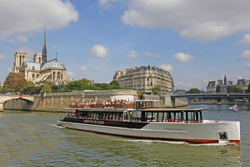 Boat on the Seine in Paris