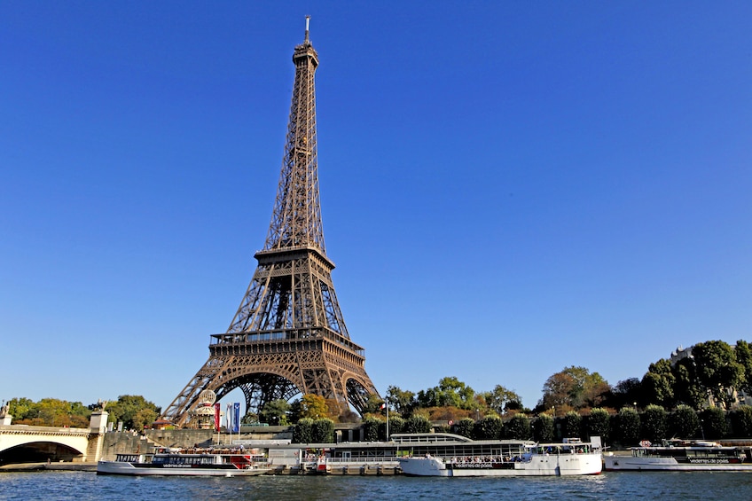 The Eiffel Tower on a sunny day