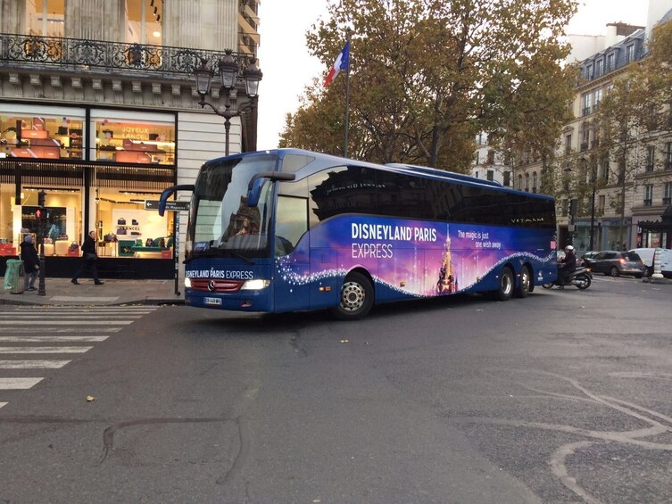 Disneyland Paris double decker bus in Paris, France