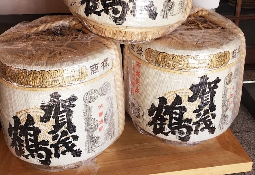 Sake barrels
