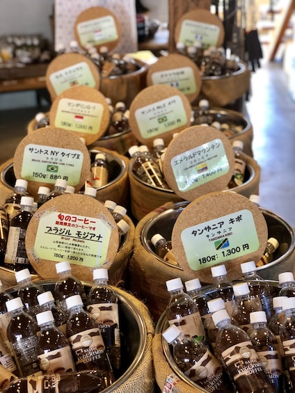 Baskets of Saijo Coffee