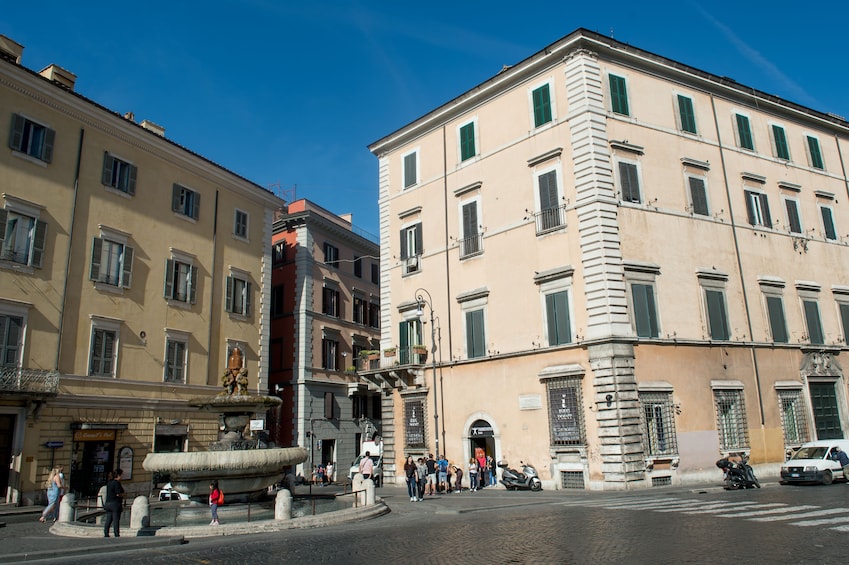 Plaza in Rome on a sunny day