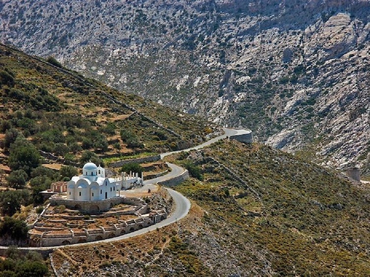 Aerial day view of Naxos