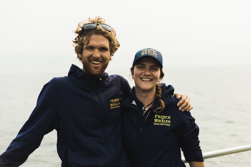 Prince of Whales tour guides pose on boat